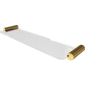 Pillar Shower Shelf, Stainless Steel, Choose Colour Brushed Gold, Black, Chrome, White - Image 1