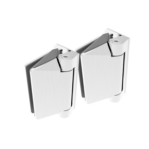 White Polaris Soft Close Hinge POLARIS 125 GLASS TO WALL, POOL FENCE HINGE