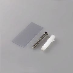 Frameless shower glass U BRACKET SQUARE 10mm glass - Brushed White