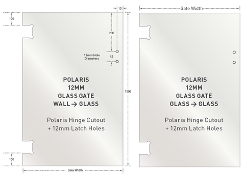 POLARIS GLASS GATES - 12mm Glass Gate - Polaris Glass to Glass, Sydney depots now open