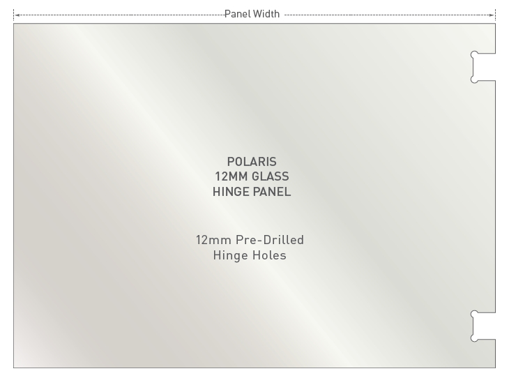 POLARIS GLASS HINGE PANELS - 12mm Glass Hinge Panel, Sydney Depots now open