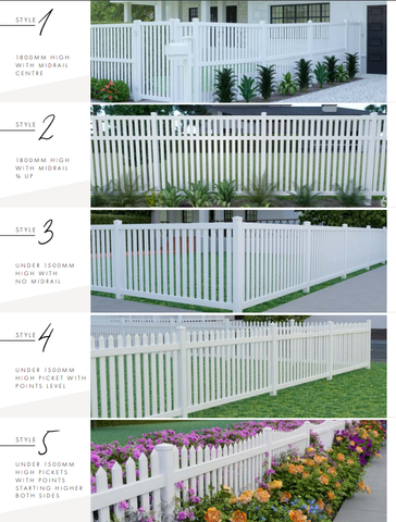 102mm x 102mm 90° post – Vertical Paling 2590mm Long, picket fence, 7 Year Warranty