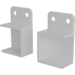 Aluminium Horizontal Bracket - Pack of 2 - Includes 8x Tek Screws