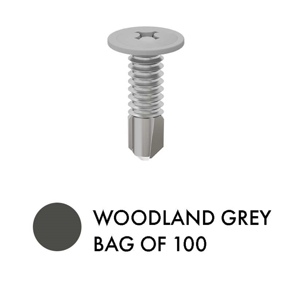 Self drilling wafer screws 10Gx16mm - BAG OF 100