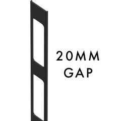 20MM SPACING Aluminium slat gap insert 2100MM LONG