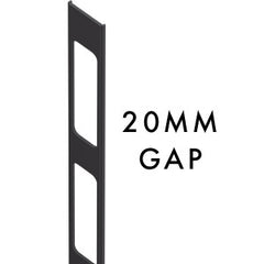 20MM SPACING Aluminium slat gap insert 2100MM LONG