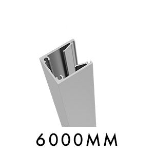 U channel Side frame 28mm x 32mm 6000MM LONG for slats, push fit